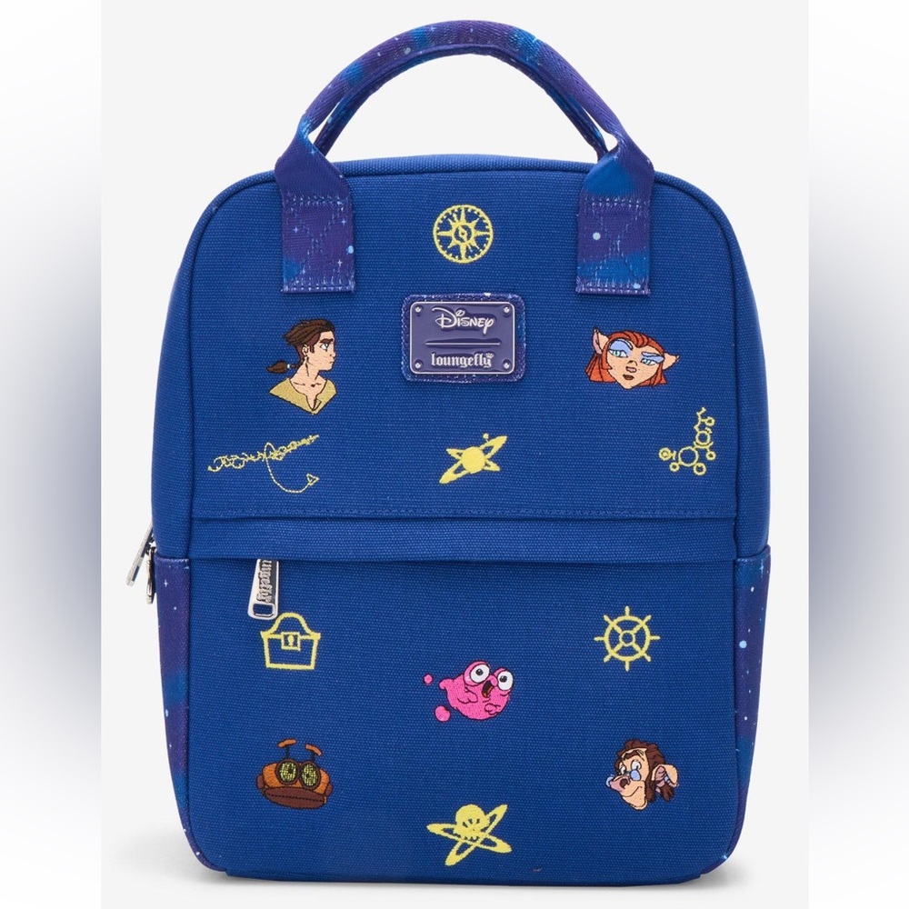 NEW Loungefly Disney Treasure Planet Embroidered Canvas Mini Backpack